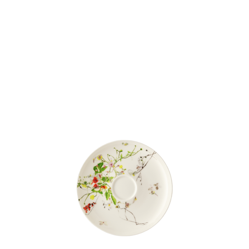 Rosenthal Fleurs Sauvages Tableware Porcelain coffee saucer 14 cm Coup