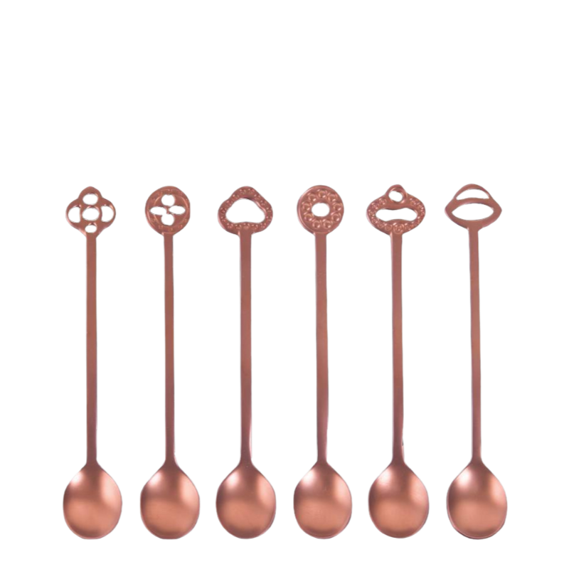 Sambonet Oriental Antique Copper espresso spoon demitasse spoon aperitif spoon