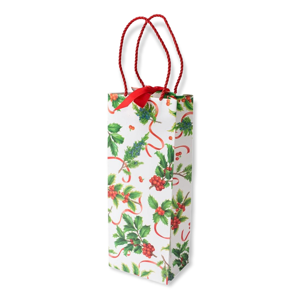 Christmas trimmings bottle bag