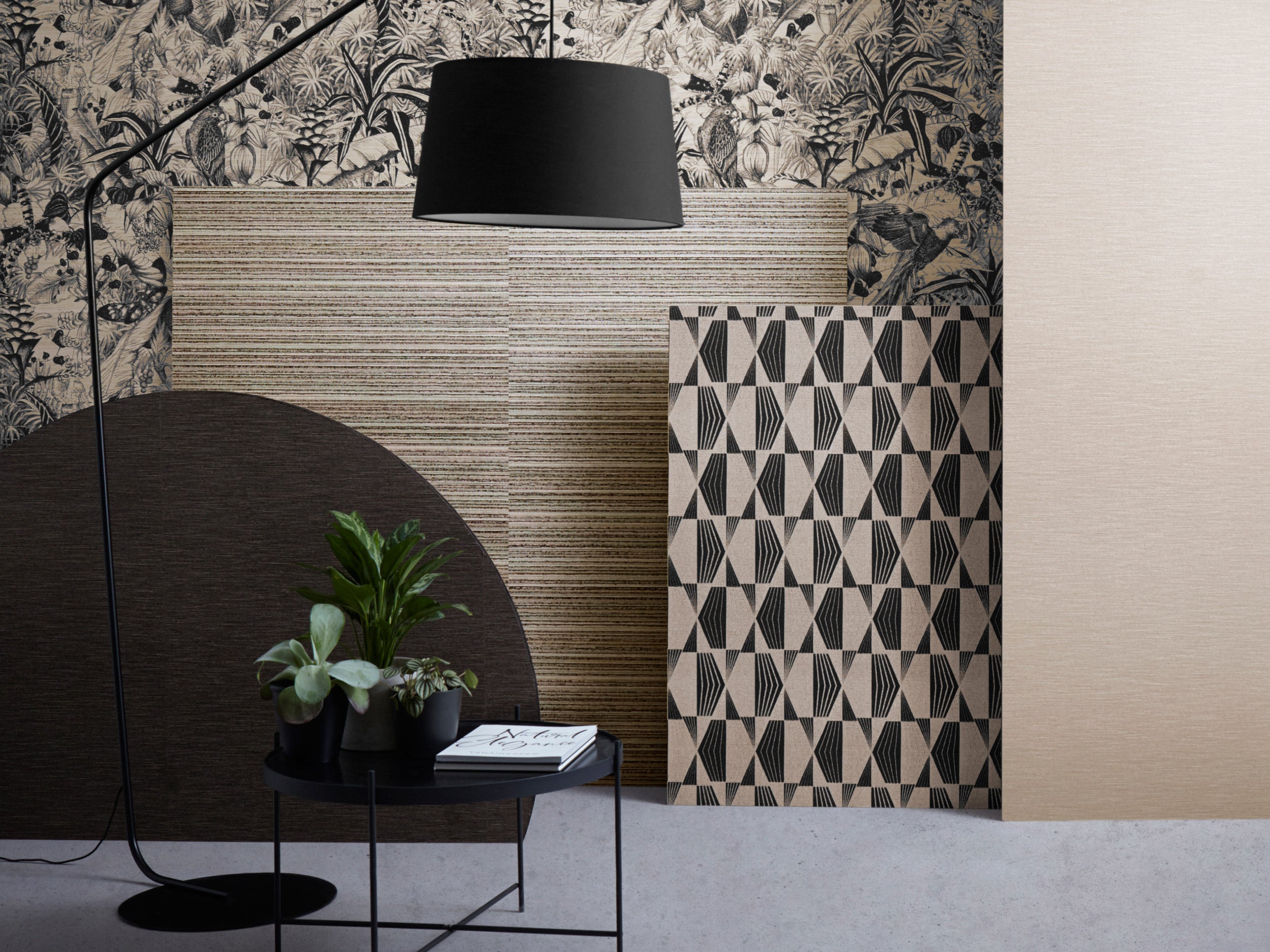 wallpaper farbtupfer interior design