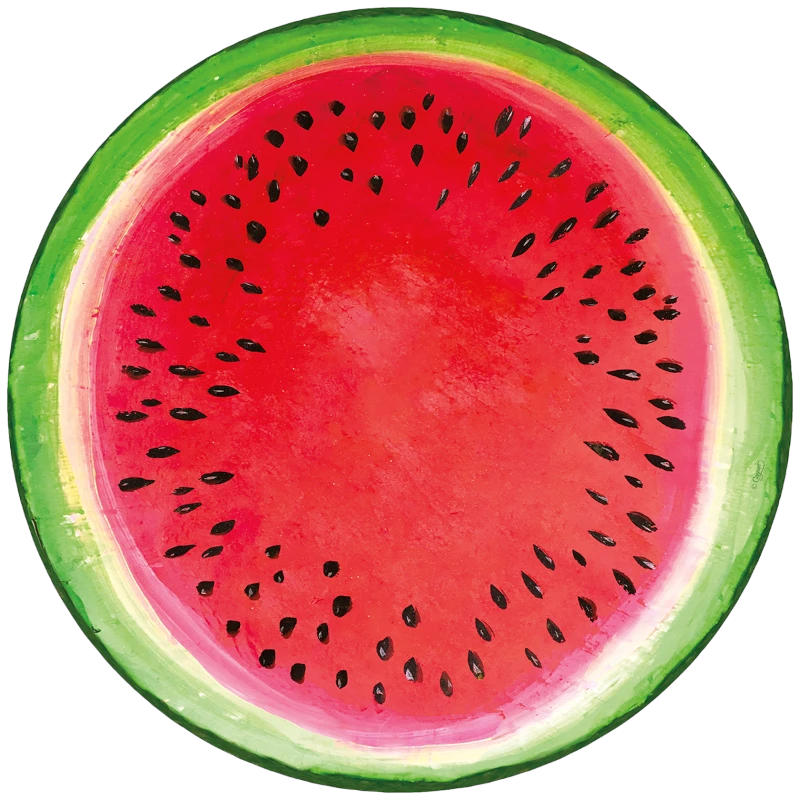 Caspari placemat Kahlo's Melons Melons paper placemat