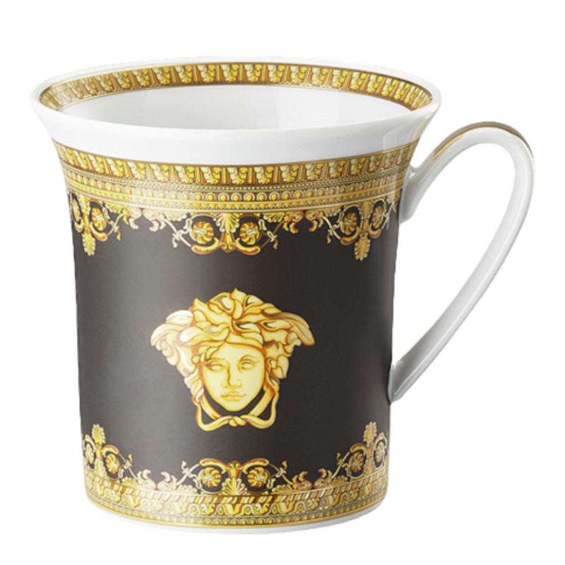 Versace By Rosenthal Tableware Baroque Nero Mug