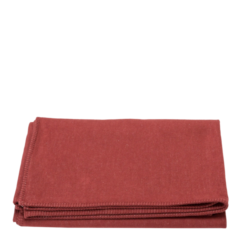 David Fussenegger Plaid Blanket Sylt Uni Red 140 x 200 cm