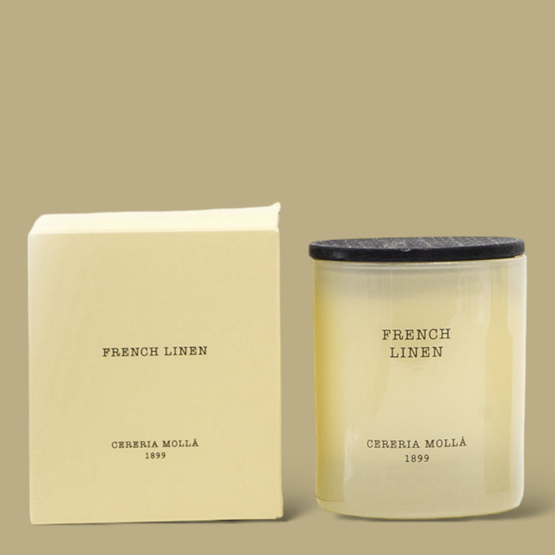 French Linen Candle Cereria Molla