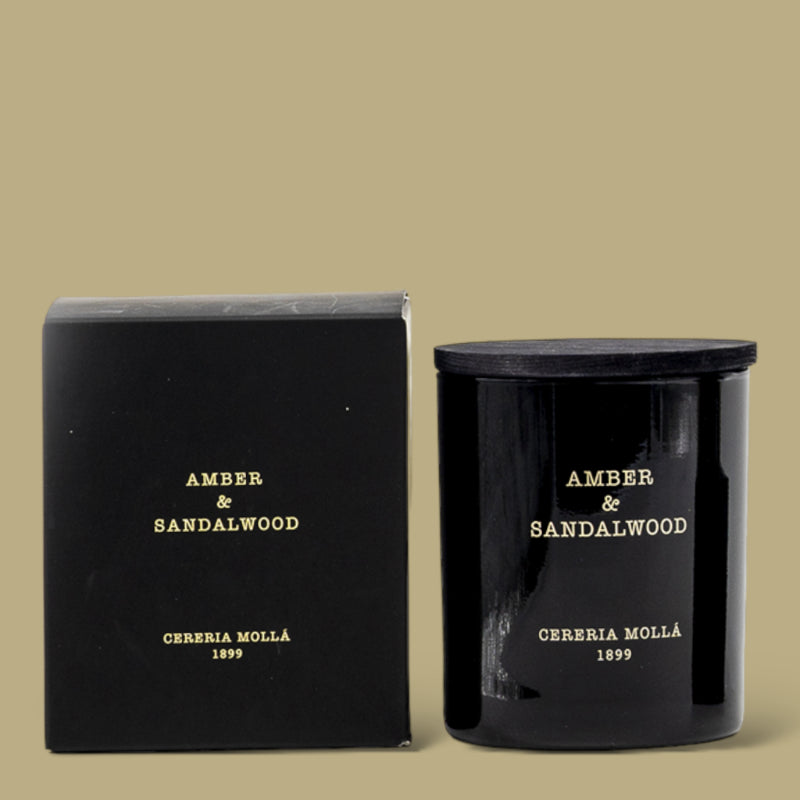 Amber and Sandalwood Candle Cereria Molla