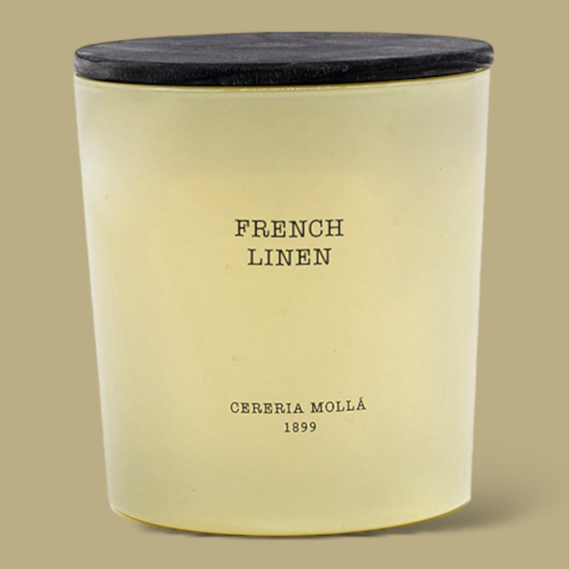 French Linen Candle Cereria Molla