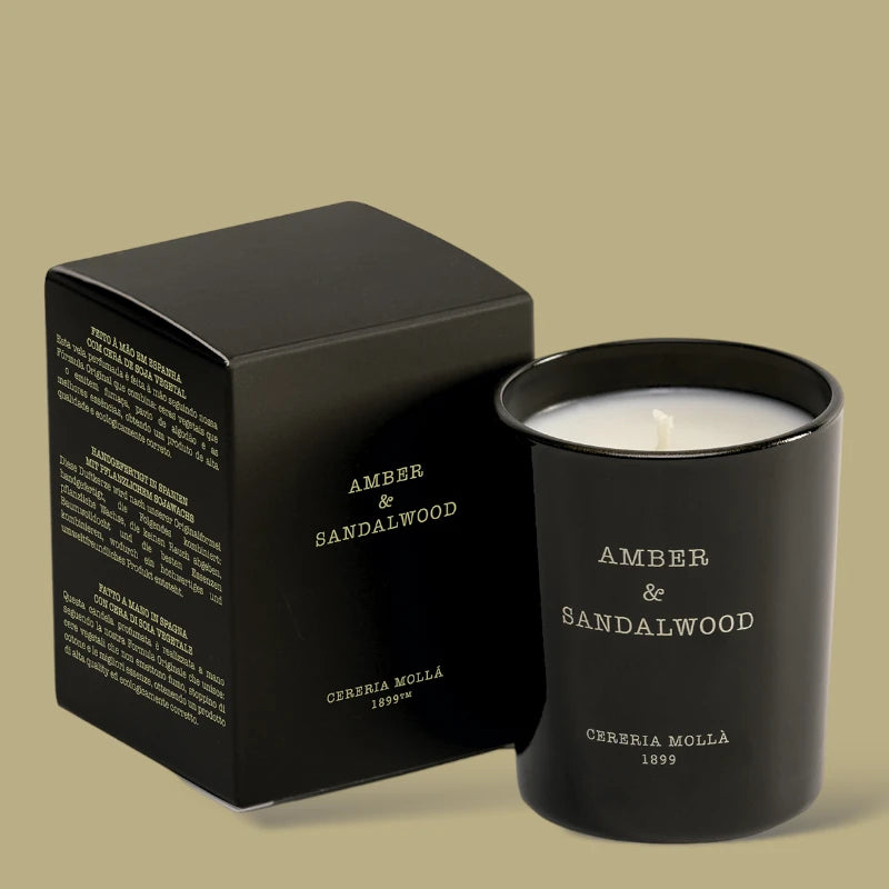 Amber and Sandalwood Candle Cereria Molla