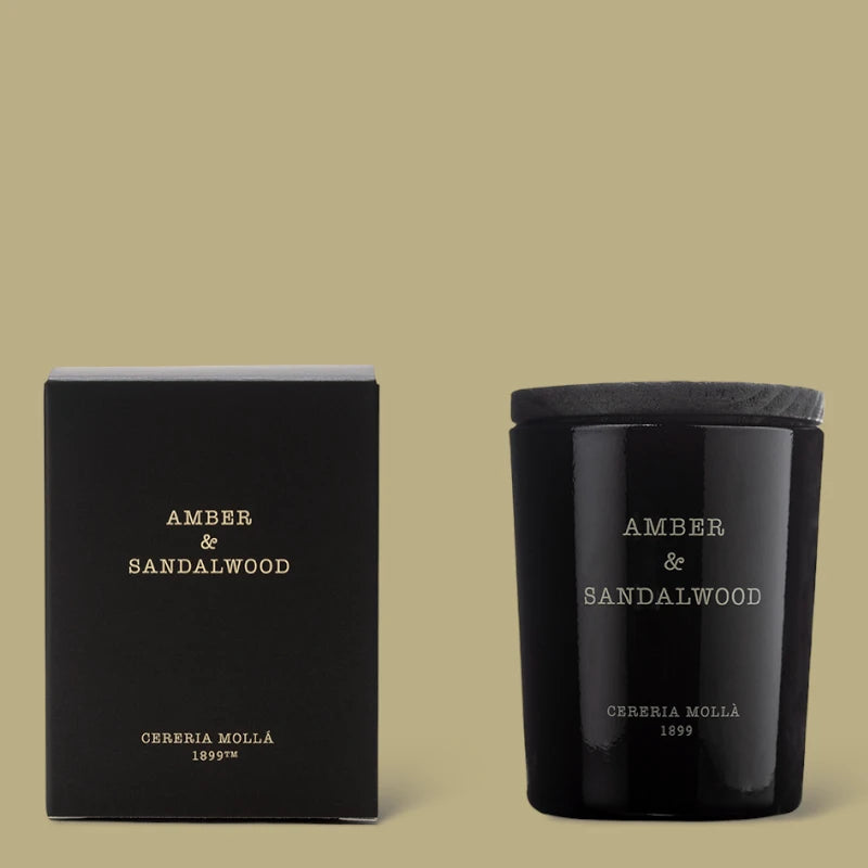 Amber and Sandalwood Candle Cereria Molla