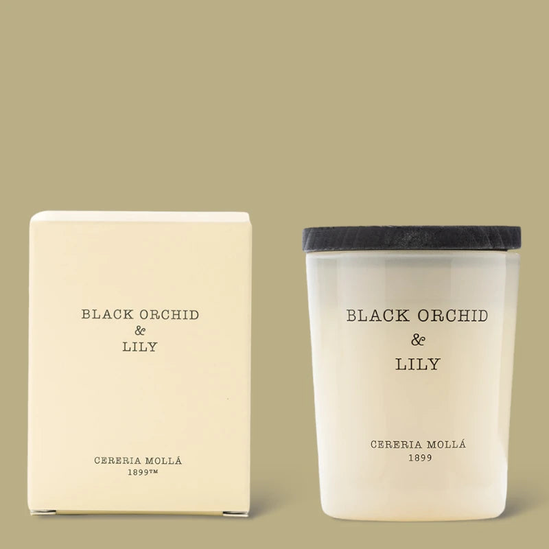 Black Orchid and Lily Candle Cereria Molla