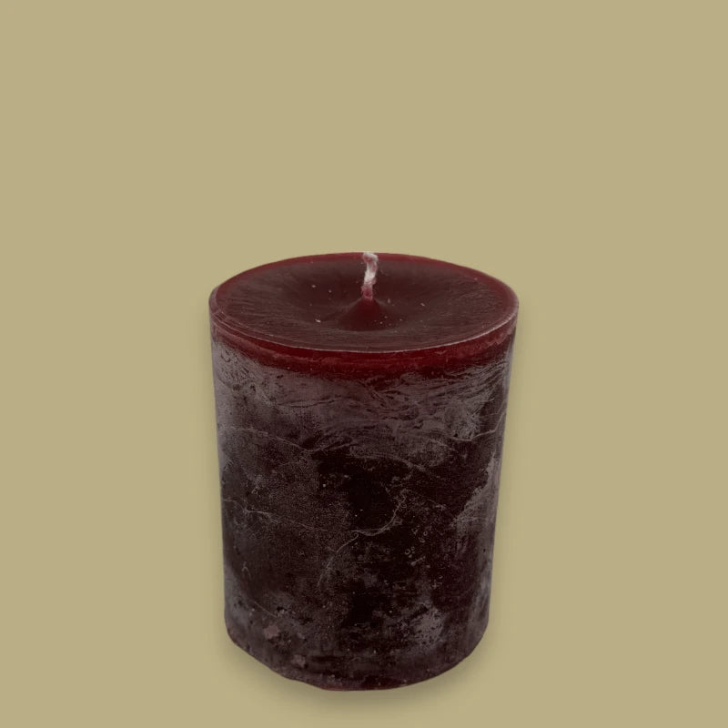 Dekocandle cylinder candle Bordeaux C20704B