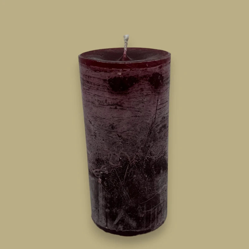 Dekocandle cylinder candle Bordeaux C210804B