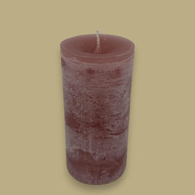 Dekocandle cylinder candle Old Red C10876