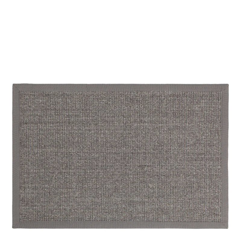 Dixie Fussmatte Sisal 37946 Jenny Grey mit Rand 60x90cm