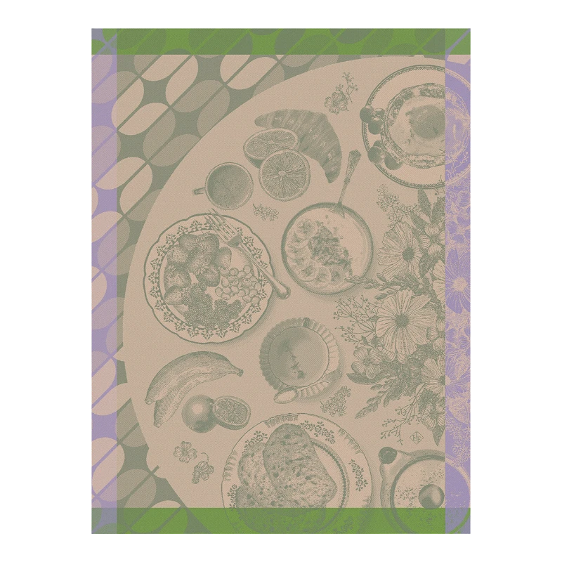 Tea towel Le Jacquard Francais Brunch Gourmand Kiwi 29449