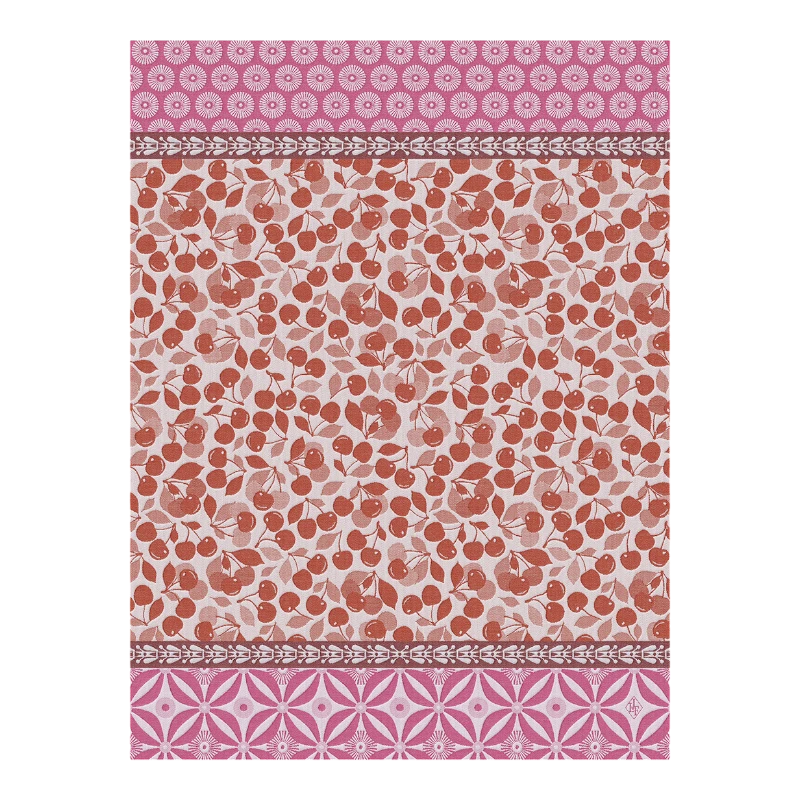 Tea towel Le Jacquard Francais Cerises Cerise Griotte 29438