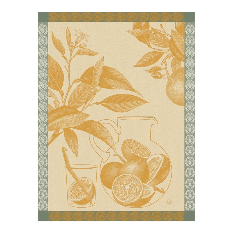 Tea towel Le Jacquard Francais Eaux D'Agrumes Mandarine 29188