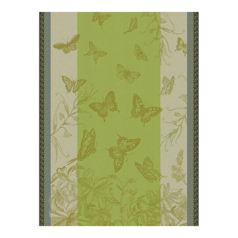 Tea towel Le Jacquard Francais Jardin Des Papillons Succulente 29498