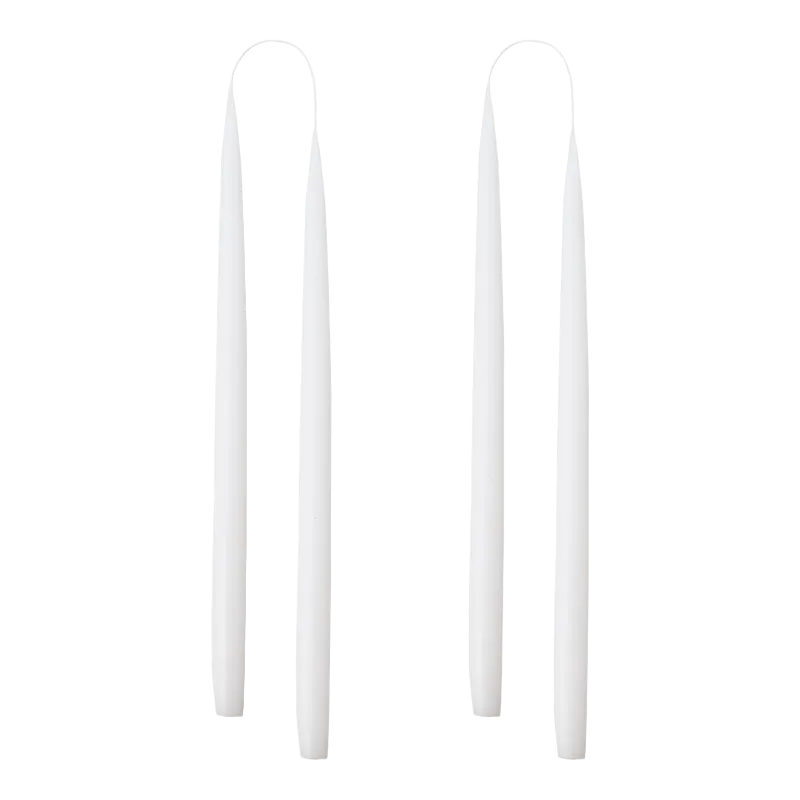 Art industries stick candles 22 mm 35 cm White
