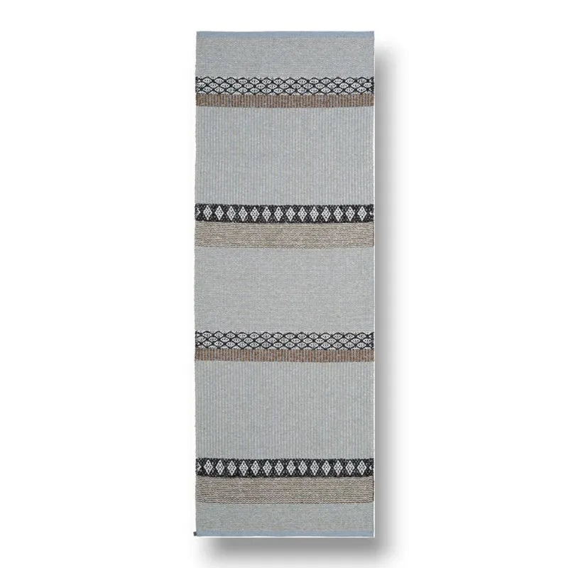 Horreds Mattan Forest Gray rug with cotton