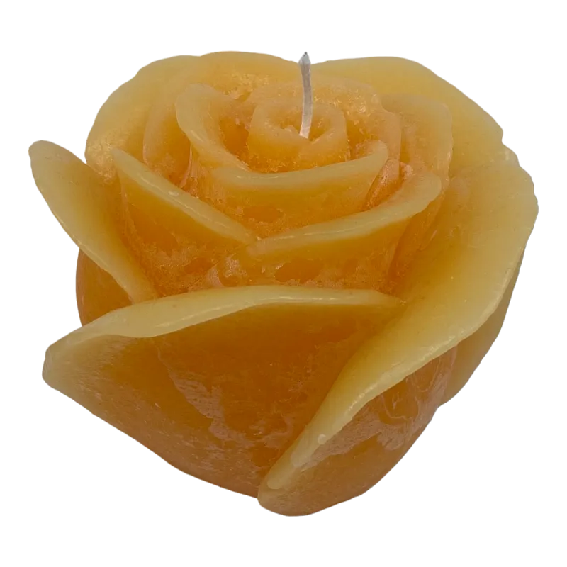 Rose Candle Orange Large Dekocandle