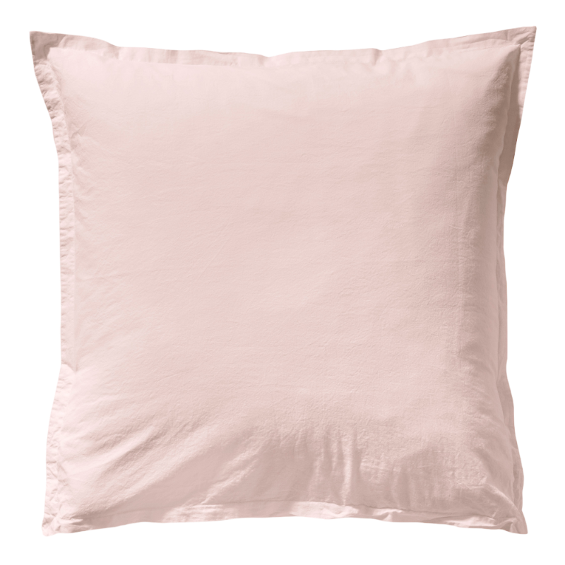 Essix Coton Lave Soft Line Nude Rose bed linen 65 x 65 cm