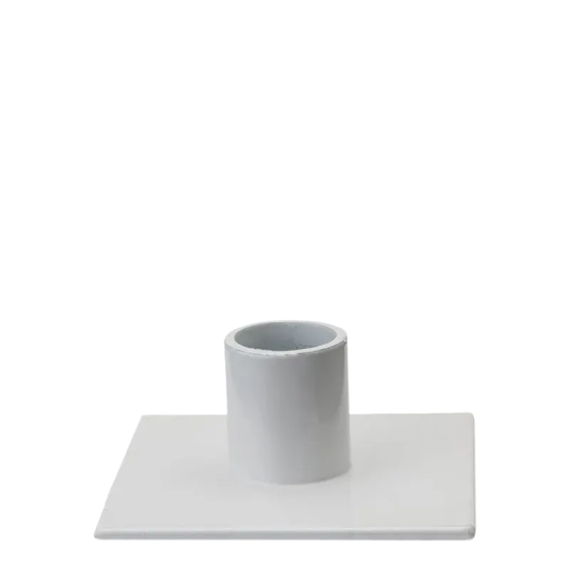 Kunstindustrien Square Candlestick 22 mm White
