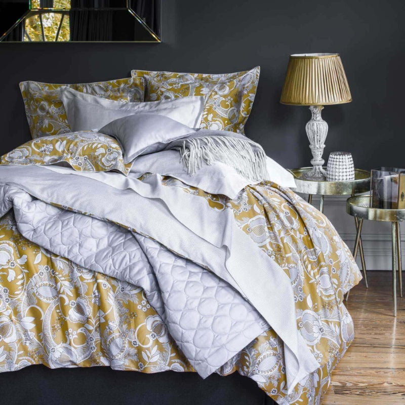 Alexandre Turpault Mogador Ocre Bed linen 160 x 210 cm
