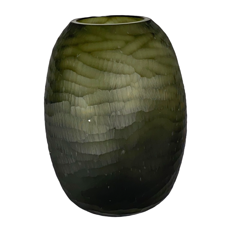 Decorative candle vase Dented