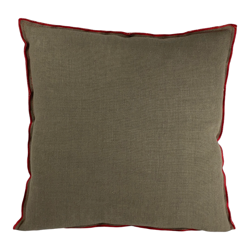 Designers Guild cushion Brera Lino Red 45 x 45 cm