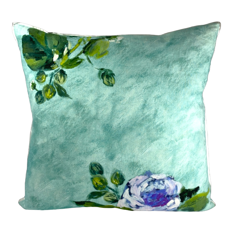 Designers Guild Cushion Exotic Flowers Turquoise