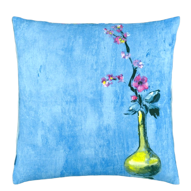 Designers Guild cushion Istoriato Cobalt Blue