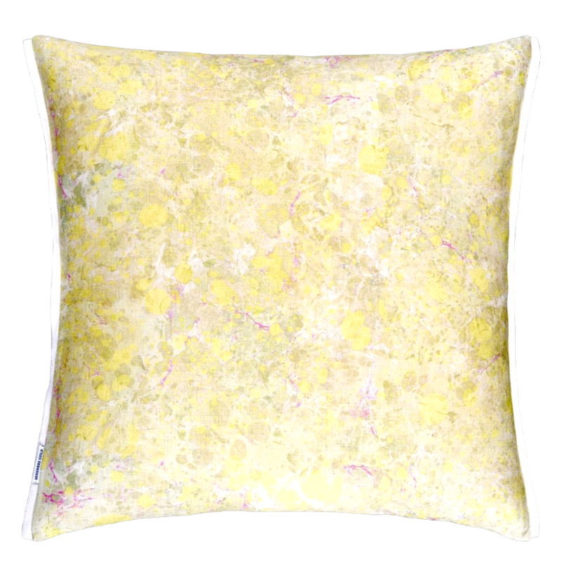 Designers Guild Cushion Montelupo Birch Yellow White