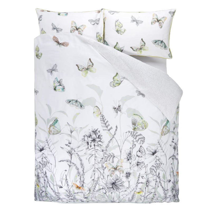 Designers Guild bed linen Papillons Birch 160 x 210 cm