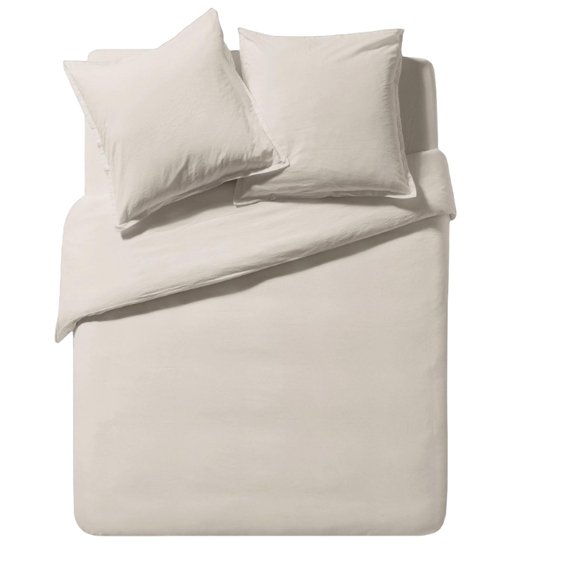 Essix Coton Lave Soft Line Biscuit Beige Bed linen 160 x 210 cm