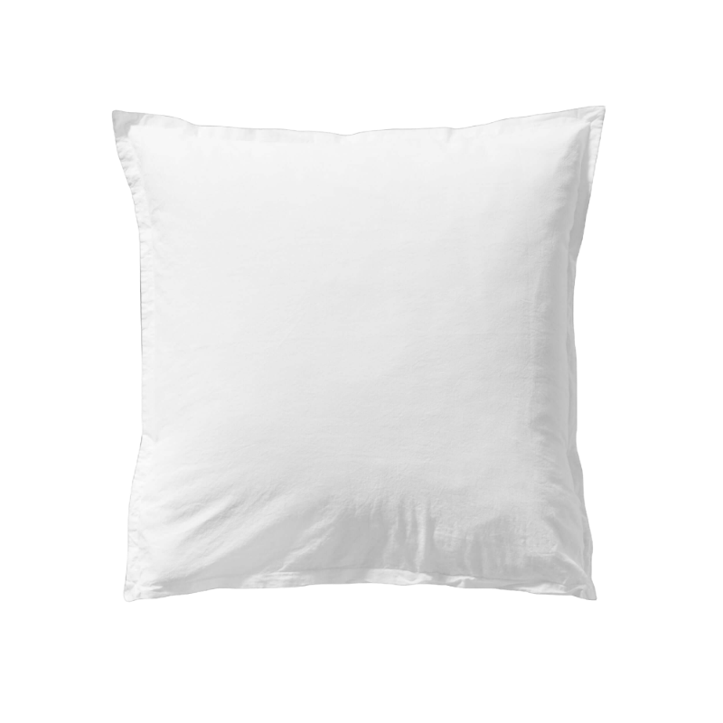 Essix Coton Lave Soft Line Blanc White Bed linen 65 x 65 cm