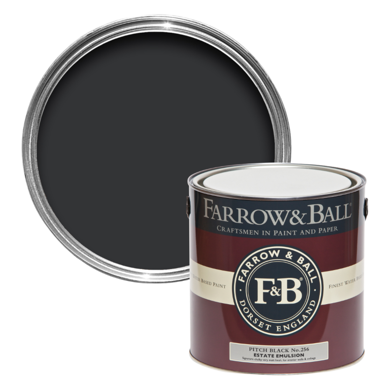 Farrow & Ball Farrow Ball Colors Black Dark Pitch Black 256