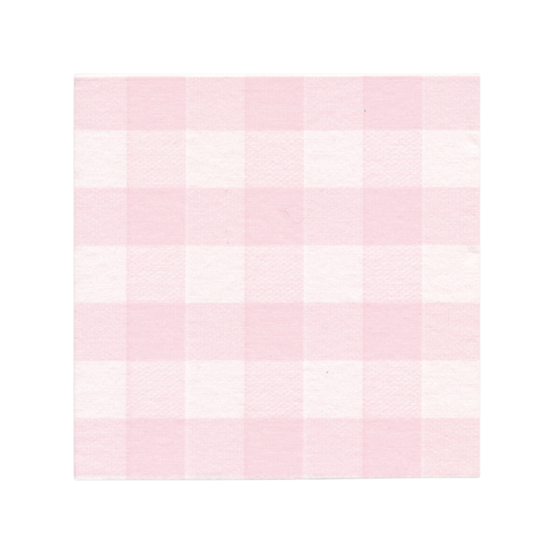 Francoise Paviot Dinner napkin Paper napkin Vichy Rose Pink
