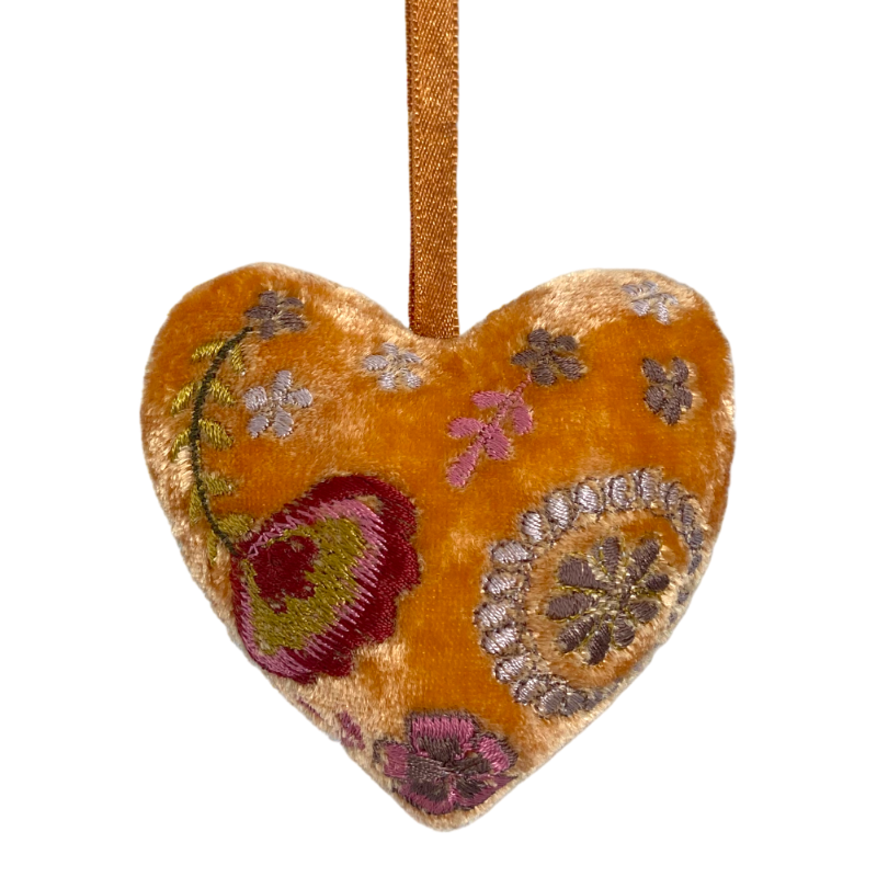 Anke Drechsel Georgia Tangerine heart pendant