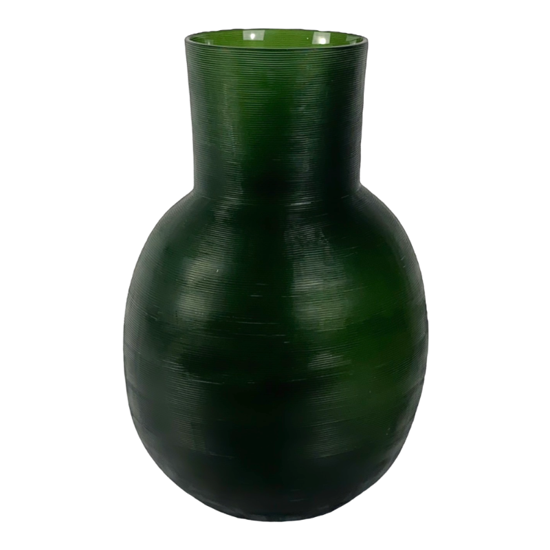 Guaxs vase Yeola Black Steelgrey Dark green L