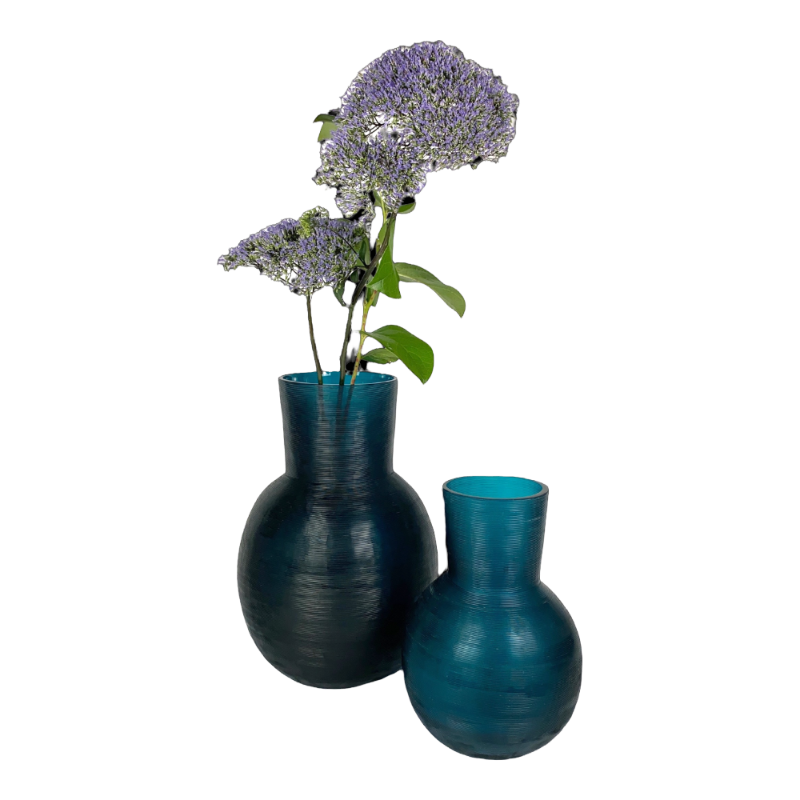 Guaxs vase Yeola Petrol Turquoise L