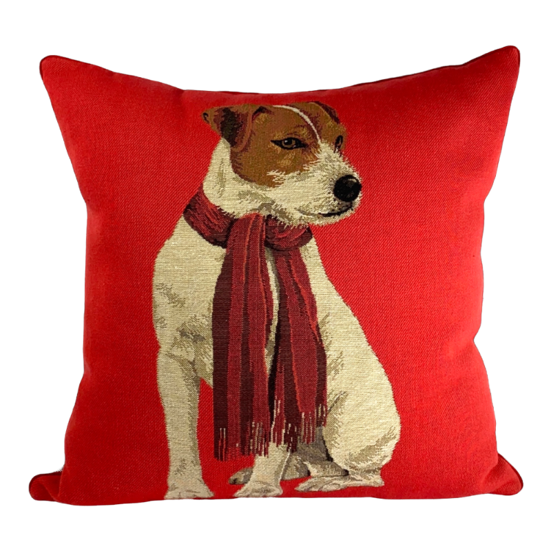 Iosis cushion Le Chien dog red