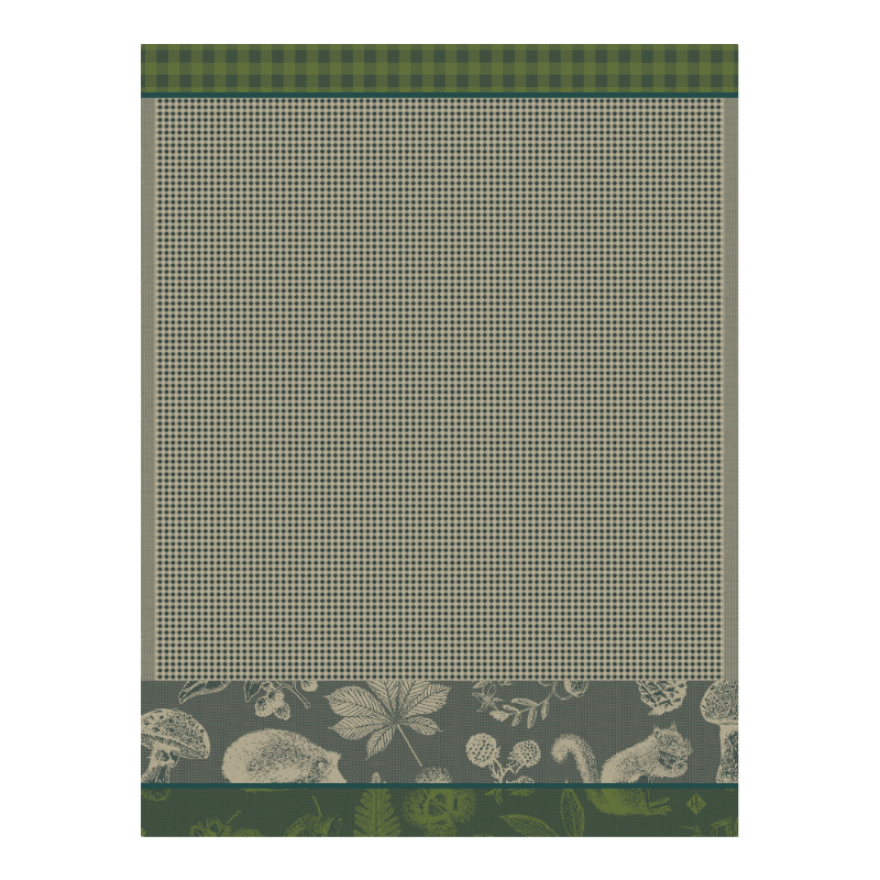 Le Jacquard Francais tea towel Towel Dans Les Bois Sapin Green