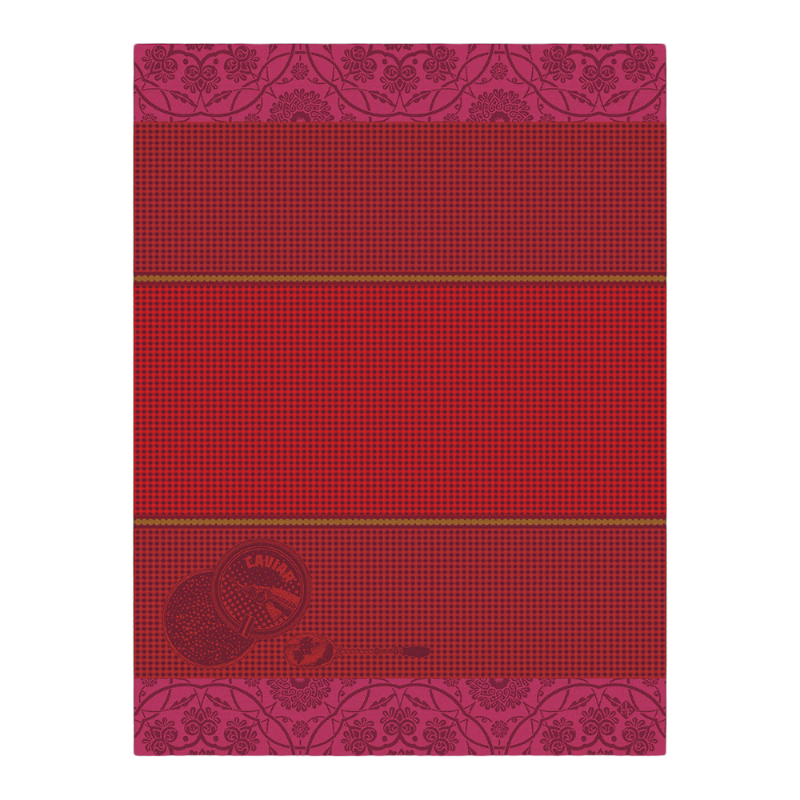 Le Jacquard Francais Tea Towel Tsar Sevruga Red