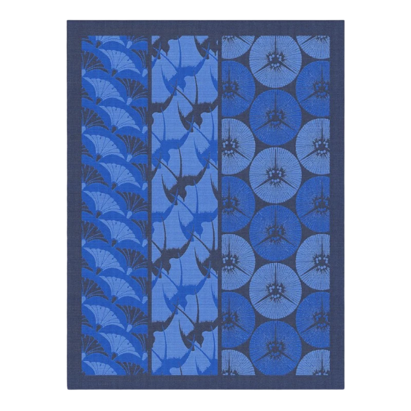 Le Jacquard Francais Tea Towel Yukata Indigo Blue