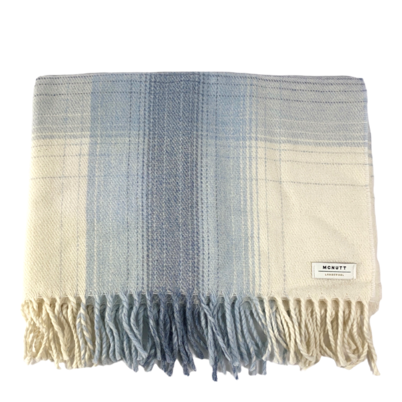 McNutt of Donegal Children's Blanket Blue White