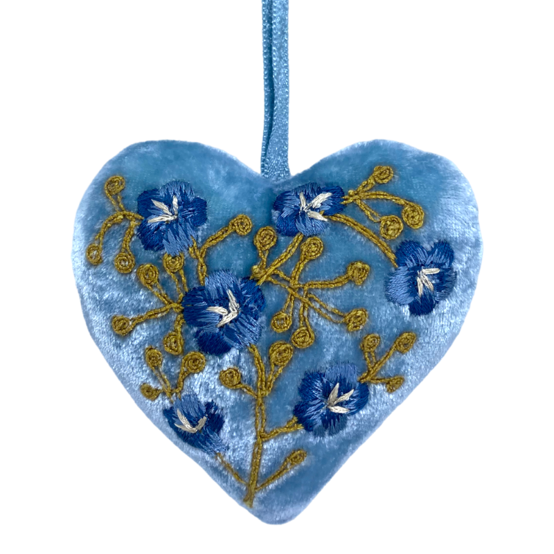 Anke Drechsel Misha Heavenly Blue heart pendant