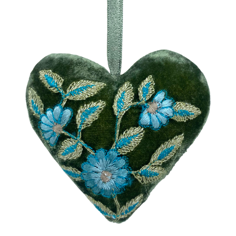 Anke Drechsel Moira Grass Green heart pendant