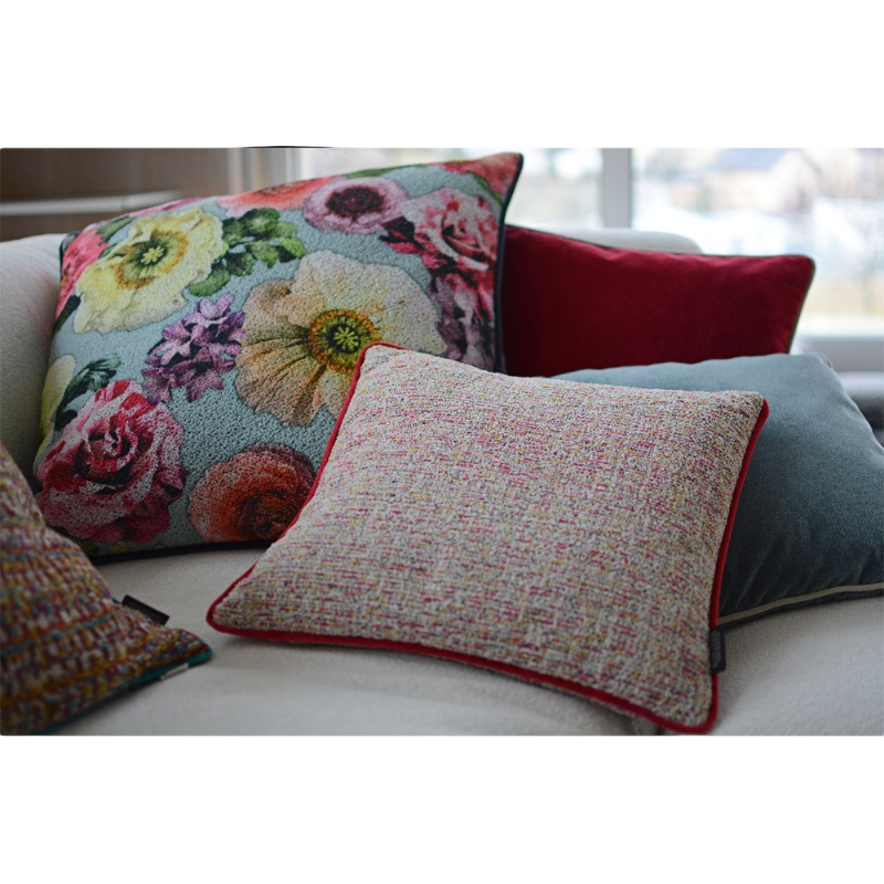 Rohleder Home Collection Cushion Jacky O Red Pink Yellow