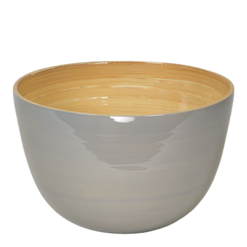 Albert L. Salad bowl Natural gray Bamboo bowl