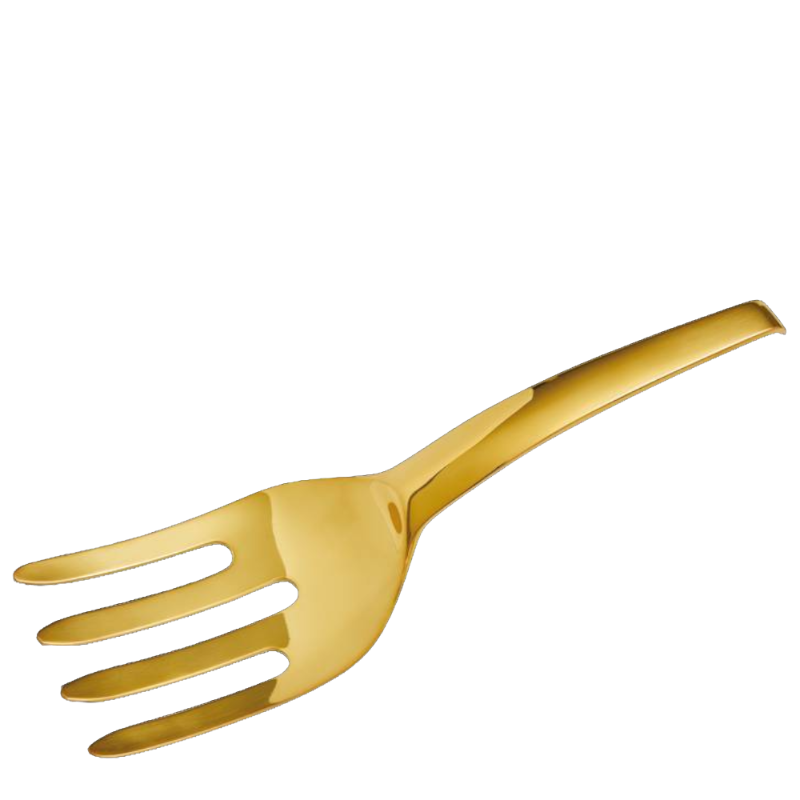 Sambonet spaghetti fork gold